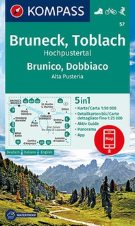 Carta escursionistica n. 57. Brunico, Dobbiaco 1:50.000 - Librerie.coop