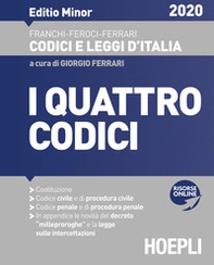 I quattro codici 2020. Ediz. minore - Librerie.coop I quattro codici 2020. Ediz. minore - Librerie.coop