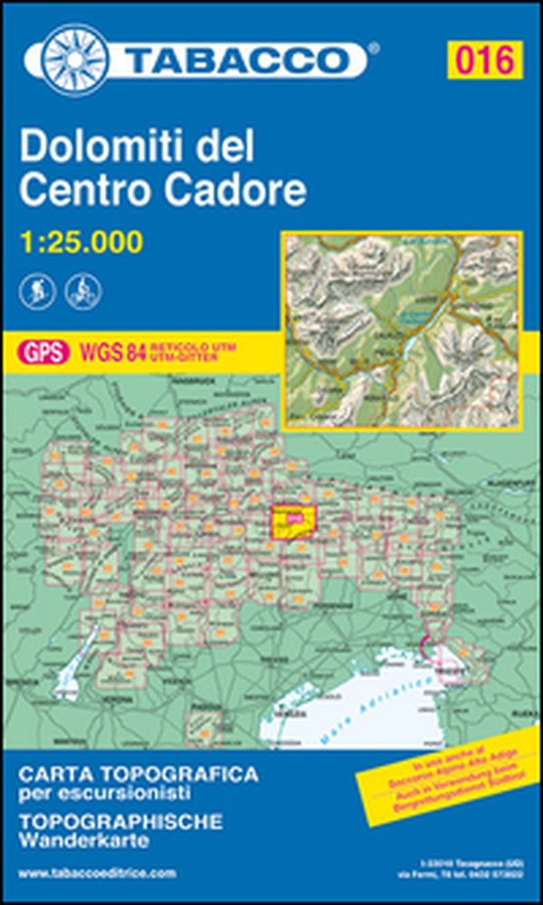 Dolomiti del centro Cadore 1:25.000 - Librerie.coop Dolomiti del centro Cadore 1:25.000 - Librerie.coop