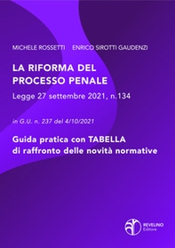La riforma del processo penale. Legge 27 settembre 2021 n. 134 in Gazzetta Ufficiale n. 237 del 04/10/2021 - Librerie.coop La riforma del processo penale. Legge 27 settembre 2021 n. 134 in Gazzetta Ufficiale n. 237 del 04/10/2021 - Librerie.coop