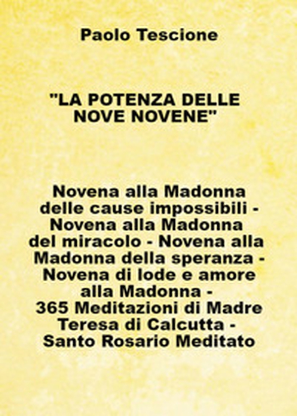 La potenza delle nove novene - Librerie.coop