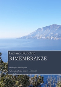 Rimembranze - Librerie.coop Rimembranze - Librerie.coop