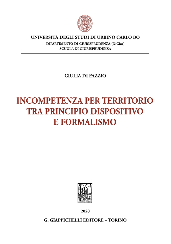 Incompetenza per territorio tra principio dispositivo e formalismo- e-Book - Librerie.coop Incompetenza per territorio tra principio dispositivo e formalismo- e-Book - Librerie.coop