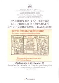 Cahiers de recherche de l'École doctorale en linguistique - Librerie.coop