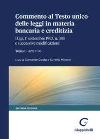 Commento al Testo unico delle leggi in materia bancaria e creditizia - Librerie.coop
