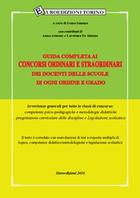 Guida completa ai concorsi ordinari e straordinari dei docenti delle scuole di ogni ordine e grado. Avvertenze generali per tutte le classi di concorso: competenze psico-pedagogiche, metodologie didattiche, progettazione curriculare delle discipline e Leg - Librerie.coop Guida completa ai concorsi ordinari e straordinari dei docenti delle scuole di ogni ordine e grado. Avvertenze generali per tutte le classi di concorso: competenze psico-pedagogiche, metodologie didattiche, progettazione curriculare delle discipline e Leg - Librerie.coop