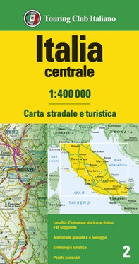 Italia centrale 1:400.000. Carta stradale e turistica - Librerie.coop
