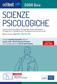 Test ammissione Scienze Psicologiche 2022: raccolta di 3.000 Quiz. Valido anche per il Tolc-Su e il PSI - Librerie.coop
