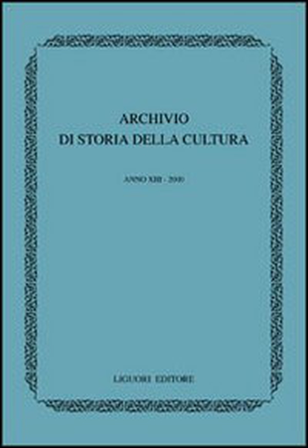 Archivio di storia della cultura (2000) - Librerie.coop Archivio di storia della cultura (2000) - Librerie.coop