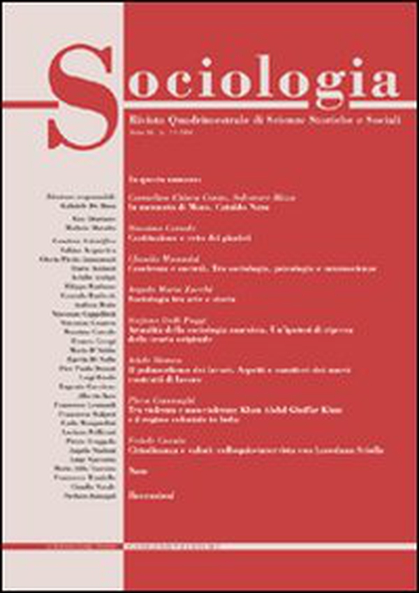 Sociologia. Rivista quadrimestrale di scienze storiche e sociali - Vol. 3 - Librerie.coop Sociologia. Rivista quadrimestrale di scienze storiche e sociali - Vol. 3 - Librerie.coop