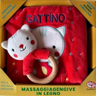Gattino. Libri di stoffa con massaggiagengive in legno - Librerie.coop
