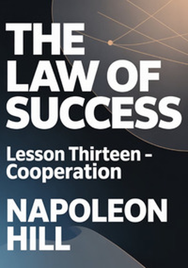 The law of success. Lesson thirteen. Cooperation - Librerie.coop