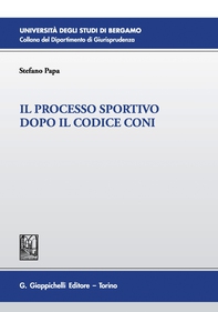 Il processo sportivo dopo il codice Coni - Librerie.coop