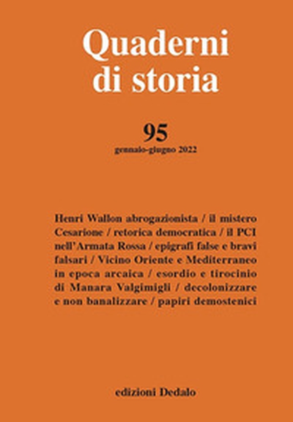 Quaderni di storia - Vol. 95 - Librerie.coop Quaderni di storia - Vol. 95 - Librerie.coop