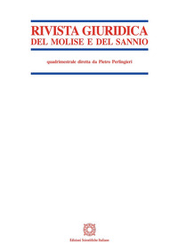 Rivista giuridica del Molise e del Sannio - Vol. 1 - Librerie.coop