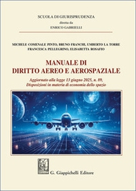Manuale di diritto aereo e aerospaziale. Aggiornato alla legge 13 giugno 2025, n. 89. Disposizioni in materia di economia dello spazio - Librerie.coop