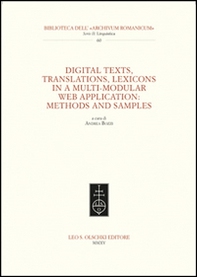 Digital texts, translations, lexicons in a multi-modular web application: methods and samples - Librerie.coop