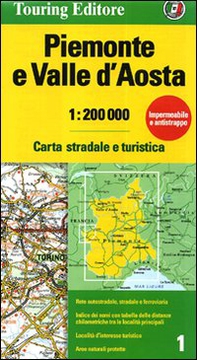Piemonte e Valle d'Aosta 1:200.000 - Librerie.coop