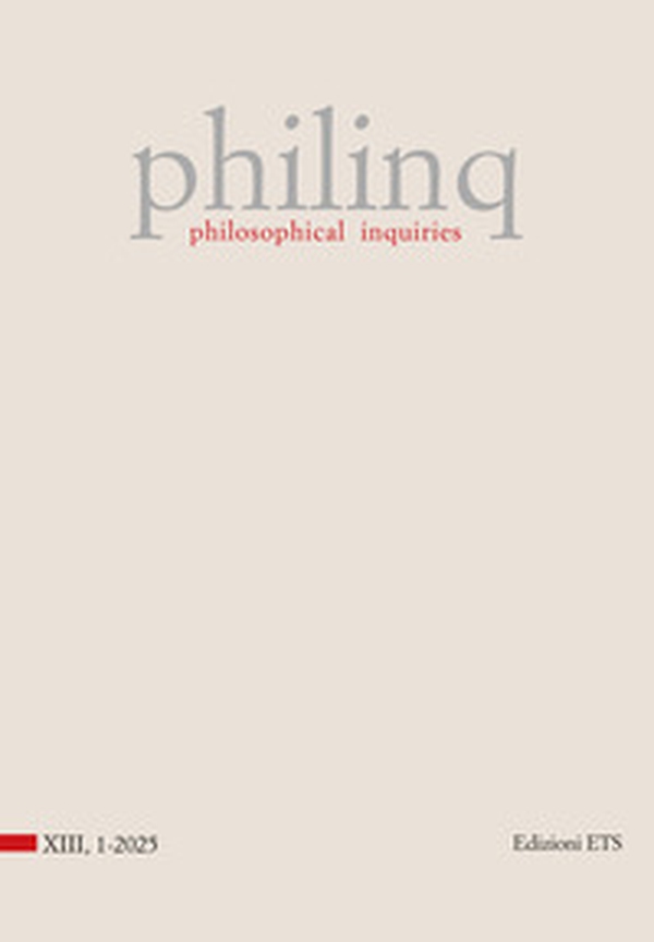 Philinq. Philosophical inquiries - Vol. 1 - Librerie.coop Philinq. Philosophical inquiries - Vol. 1 - Librerie.coop