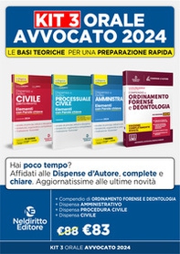 Speciale Orale Avvocato kit 3 dispense + 1 compendio (Civile, Ordinamento forense + Procedura civile + amministrativo) - Librerie.coop