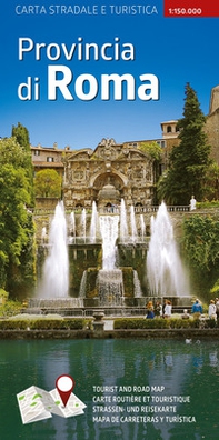 Carta stradale e turistica plastificata. Provincia di Roma. 1:150.000 - Librerie.coop