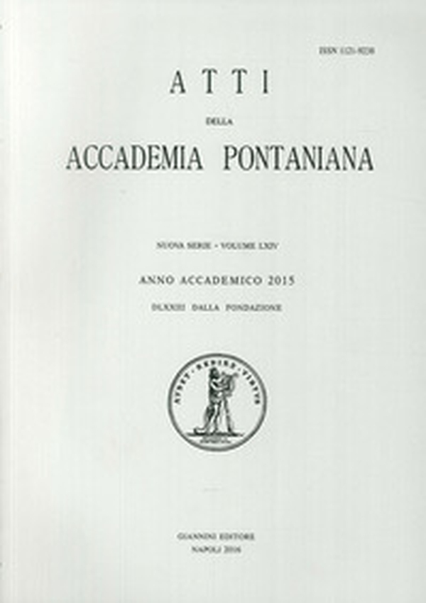 Atti della Accademia Pontaniana. Nuova Serie - Vol. 64 - Librerie.coop Atti della Accademia Pontaniana. Nuova Serie - Vol. 64 - Librerie.coop