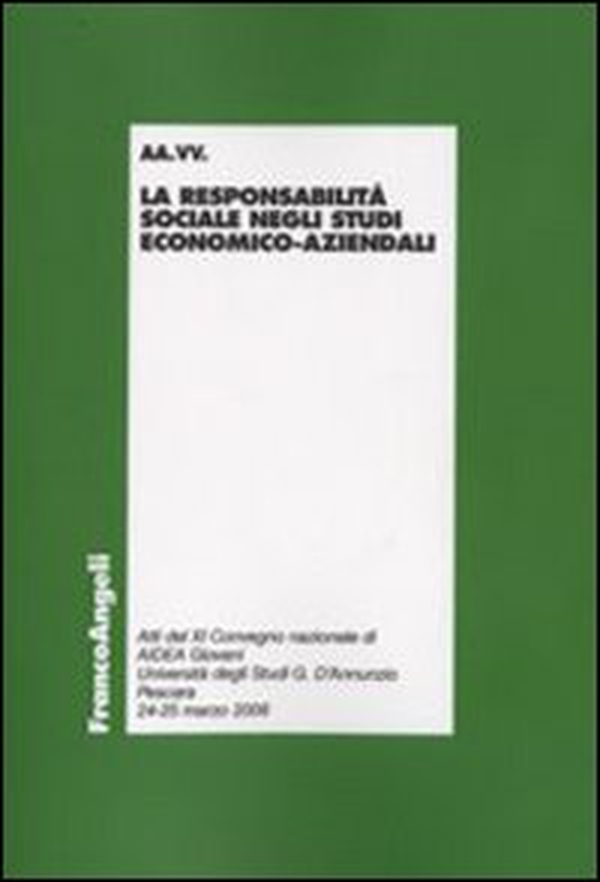 La responsabilità sociale negli studi economico-aziendali - Librerie.coop La responsabilità sociale negli studi economico-aziendali - Librerie.coop