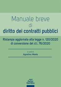 Manuale breve di diritto dei contratti pubblici - Librerie.coop