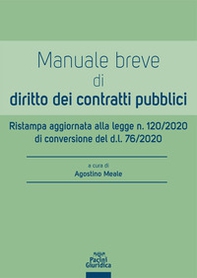 Manuale breve di diritto dei contratti pubblici - Librerie.coop