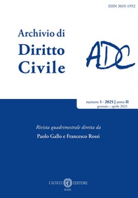 Archivio di diritto civile - Vol. 1 - Librerie.coop
