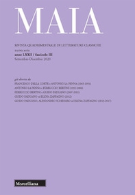 Maia. Rivista di letterature classiche - Vol. 3 - Librerie.coop