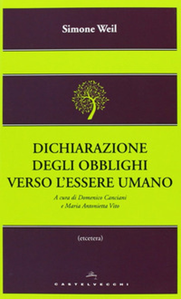 Dichiarazione degli obblighi verso l'essere umano - Librerie.coop Dichiarazione degli obblighi verso l'essere umano - Librerie.coop