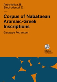 Corpus of Nabataean Aramaic-Greek Inscriptions - Librerie.coop