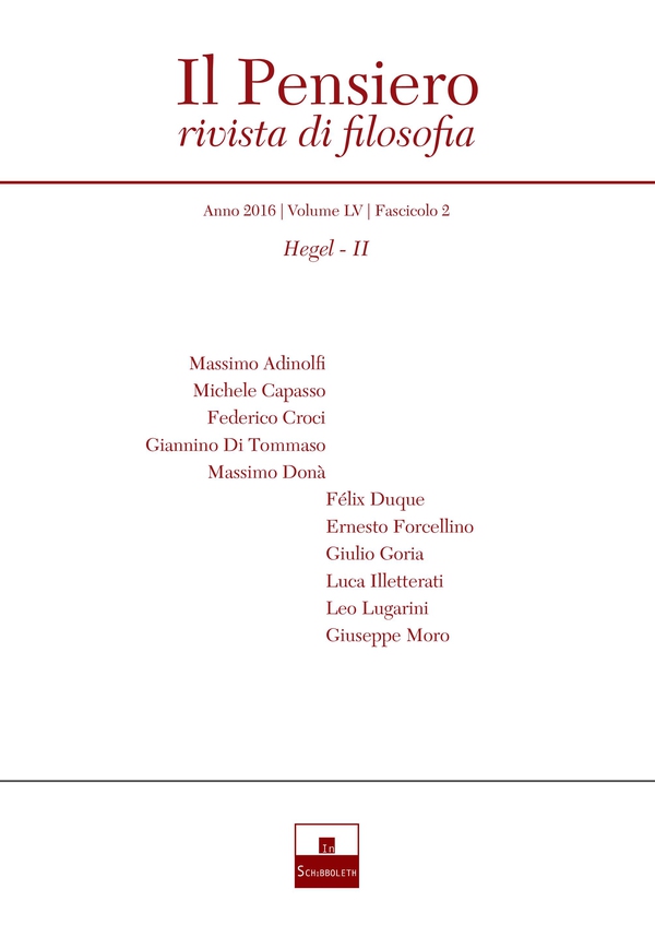 Hegel-2 (2016-2) - Librerie.coop Hegel-2 (2016-2) - Librerie.coop