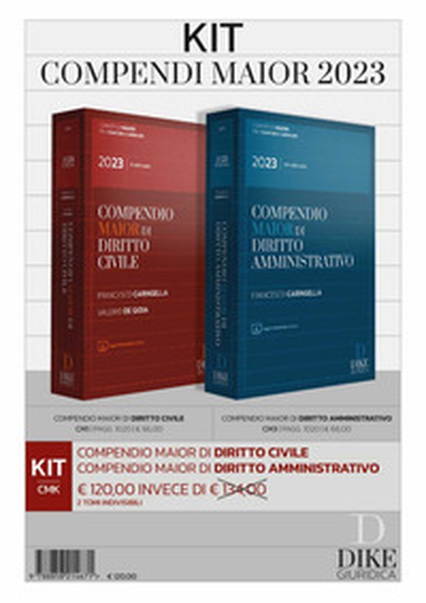 Kit compendi Maior 2023: Compendio maior di diritto civile-Compendio maior di diritto amministrativo - Librerie.coop Kit compendi Maior 2023: Compendio maior di diritto civile-Compendio maior di diritto amministrativo - Librerie.coop
