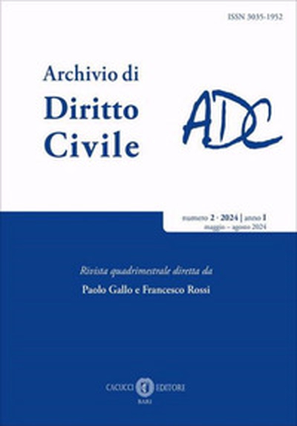 Archivio di diritto civile - Vol. 2 - Librerie.coop Archivio di diritto civile - Vol. 2 - Librerie.coop