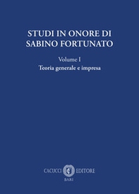 Studi in onore di Sabino Fortunato - Librerie.coop