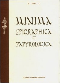 Minima epigraphica et papyrologica. Anno I - Vol. 1 - Librerie.coop