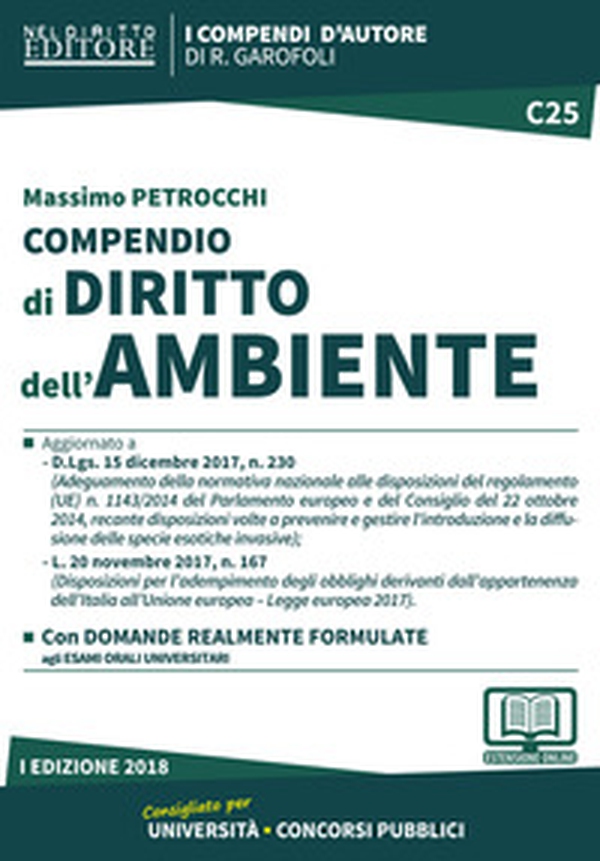 Compendio di diritto dell'ambiente - Librerie.coop Compendio di diritto dell'ambiente - Librerie.coop