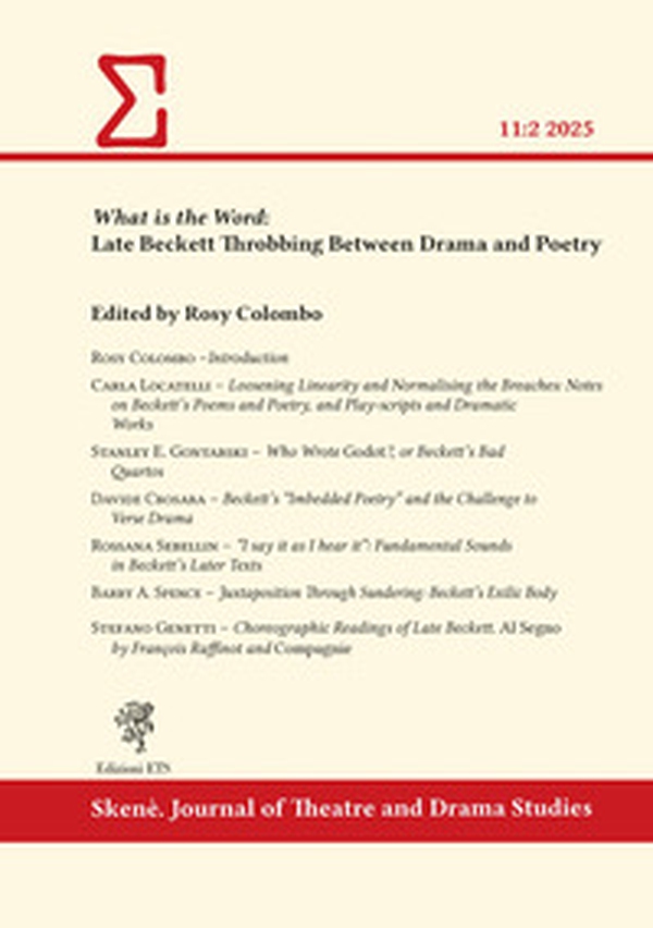 What is the word: late Beckett throbbing between drama and poetry - Librerie.coop