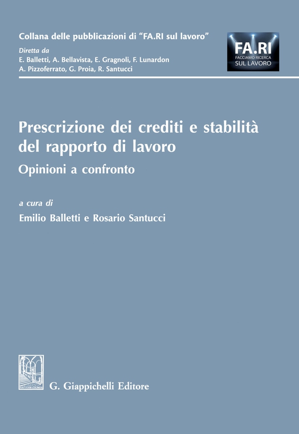 Prescrizione dei crediti e stabilità del rapporto di lavoro - e-Book - Librerie.coop Prescrizione dei crediti e stabilità del rapporto di lavoro - e-Book - Librerie.coop