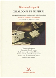 Zibaldone di pensieri. Nuova edizione tematica stabilita sugli Indici leopardiani - Librerie.coop