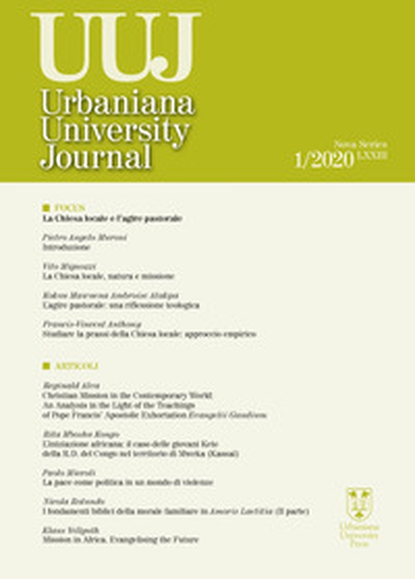 Urbaniana University Journal. Euntes Docete - Librerie.coop Urbaniana University Journal. Euntes Docete - Librerie.coop