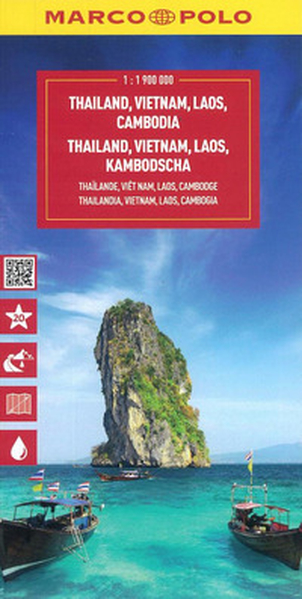 Thailandia, Vietnam, Laos, Cambogia 1:1.900.000 - Librerie.coop