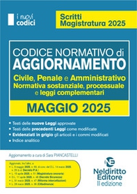 Codice normativo di aggiornamento. Codici per il concorso in Magistratura 2025 - Librerie.coop Codice normativo di aggiornamento. Codici per il concorso in Magistratura 2025 - Librerie.coop