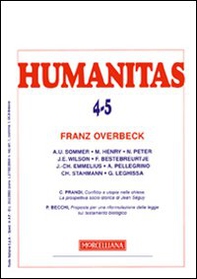 Humanitas (2010) vol. 4-5: Franz Overbeck - Librerie.coop