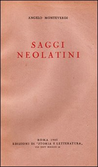 Saggi neolatini - Librerie.coop