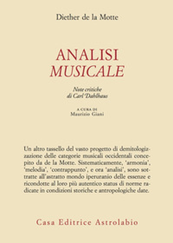 Analisi musicale - Librerie.coop Analisi musicale - Librerie.coop
