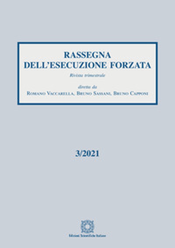 Rassegna dell'esecuzione forzata - Librerie.coop Rassegna dell'esecuzione forzata - Librerie.coop