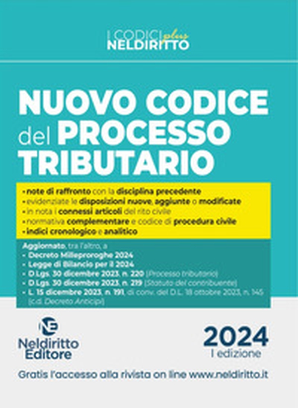 Codice del processo tributario - Librerie.coop Codice del processo tributario - Librerie.coop